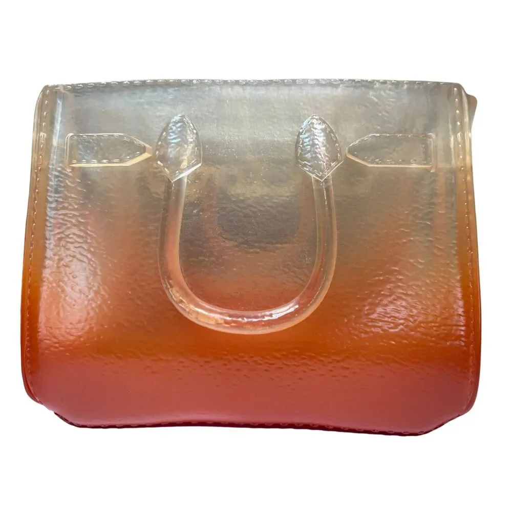 Nothing Personal Posterity Vase – Orange Transparent Birkin Inspo Design – NIB
